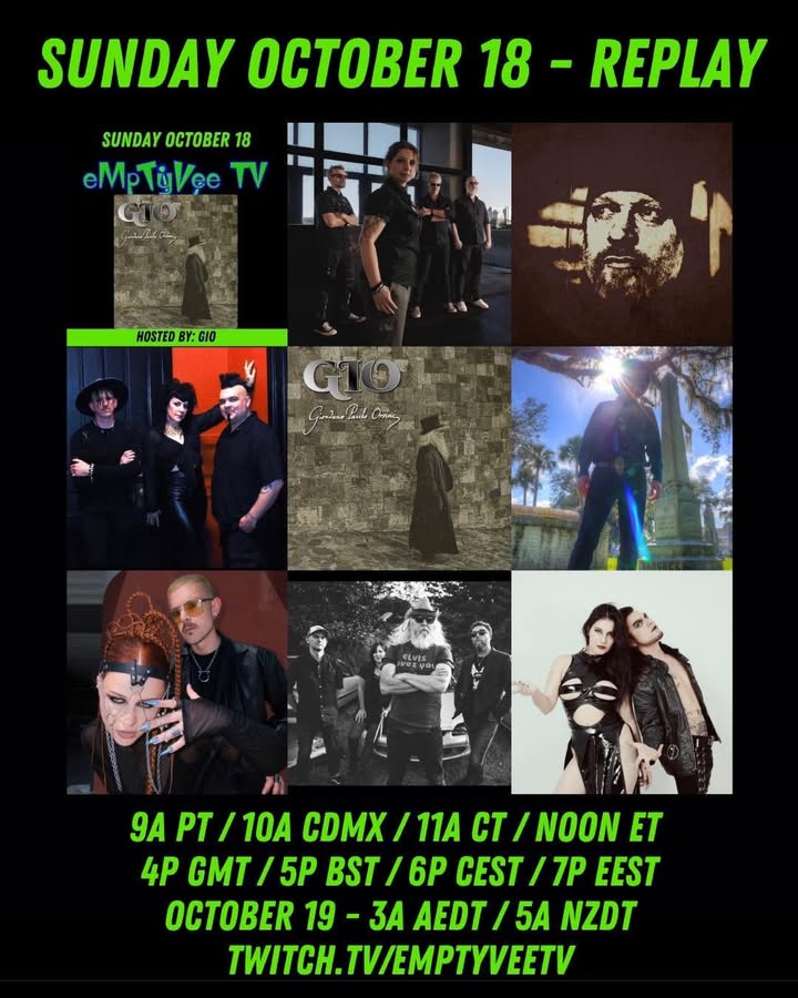 Giogoth1458 on EmptyVee TV  replay is today.